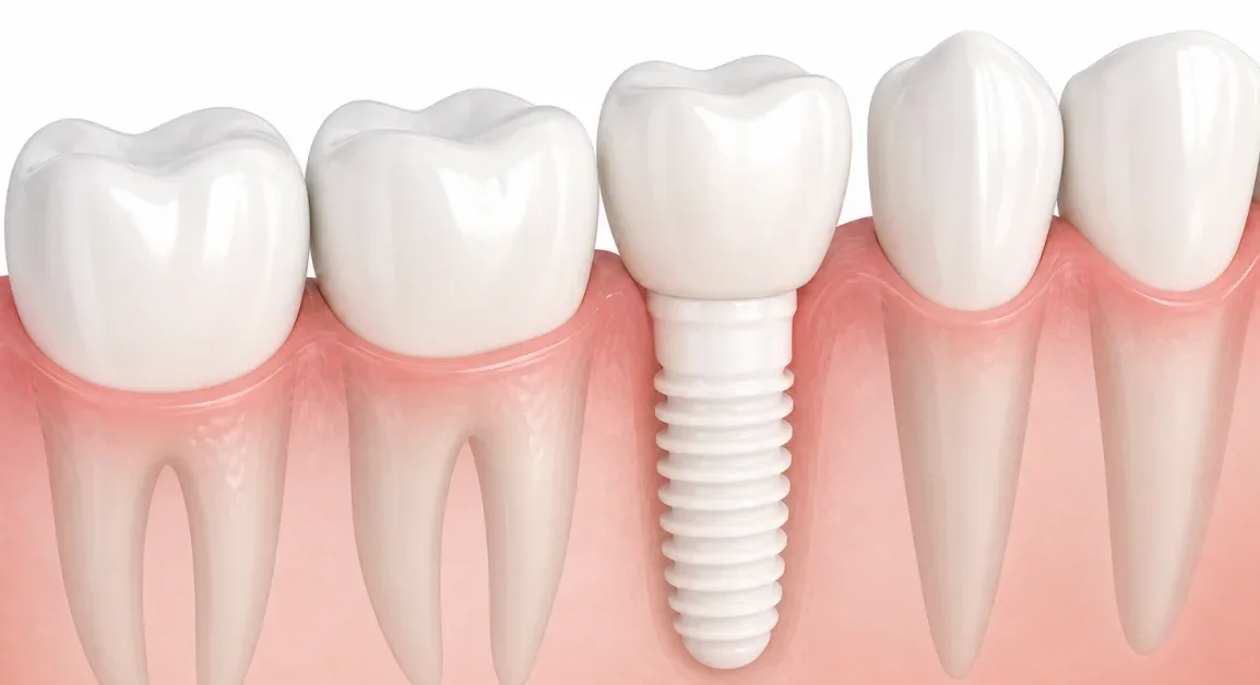 Ceramic zirconia dental implant