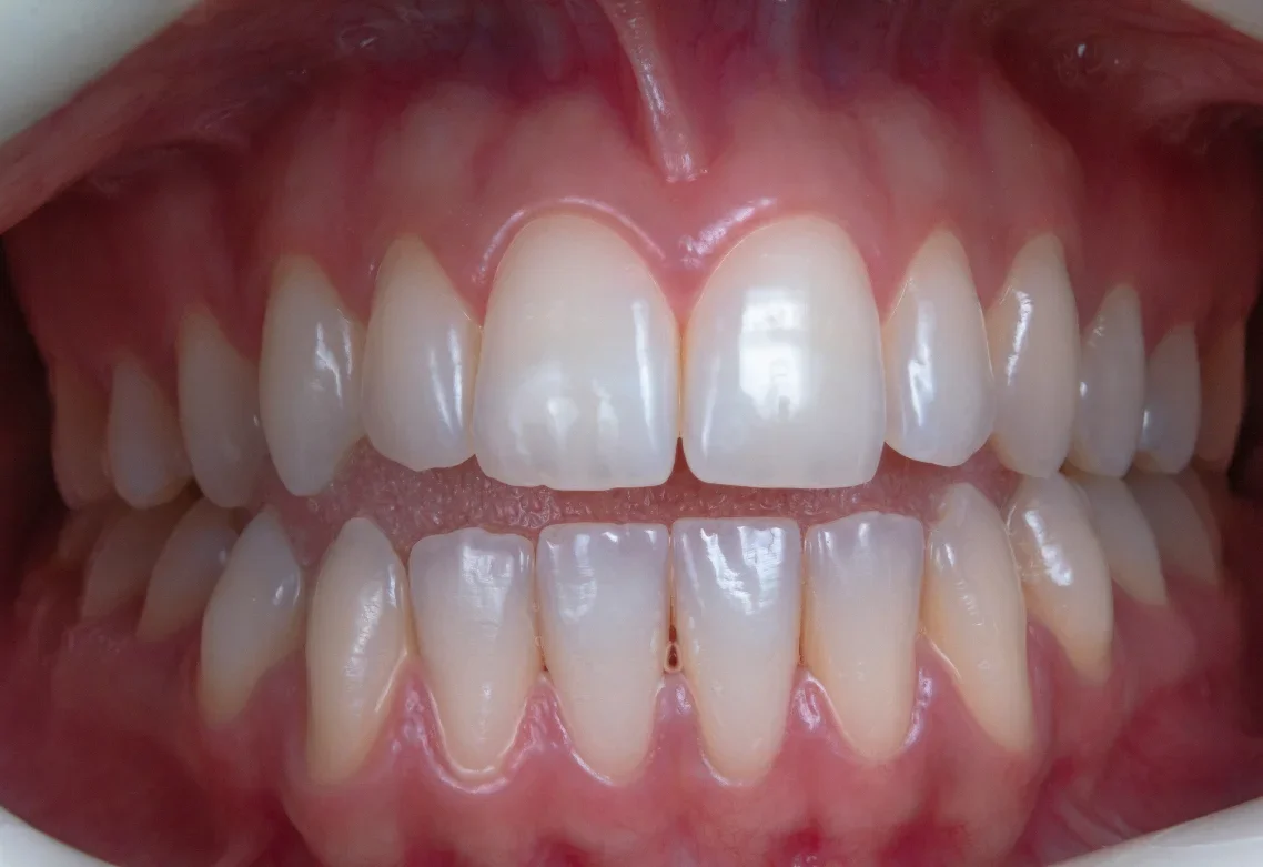 Patient with corrected bite