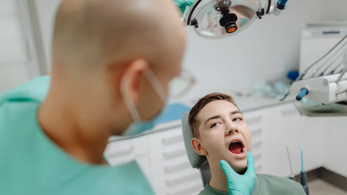 Happy couple after dental treatment