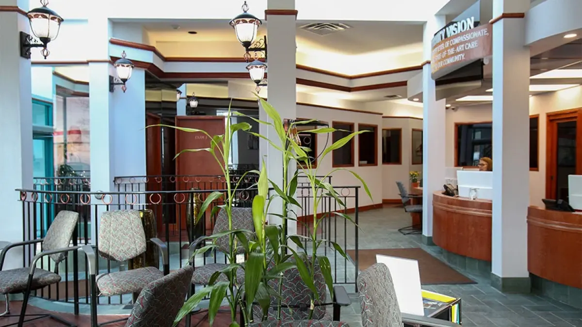 Vitality Health reception area in Markham