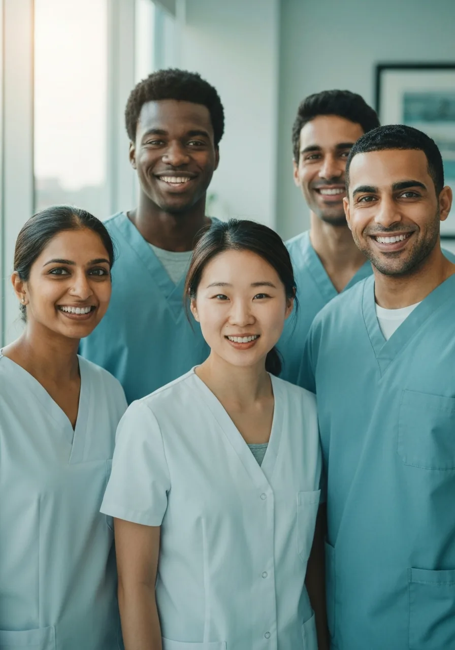 Diverse patients smiling — comprehensive care under one roof
