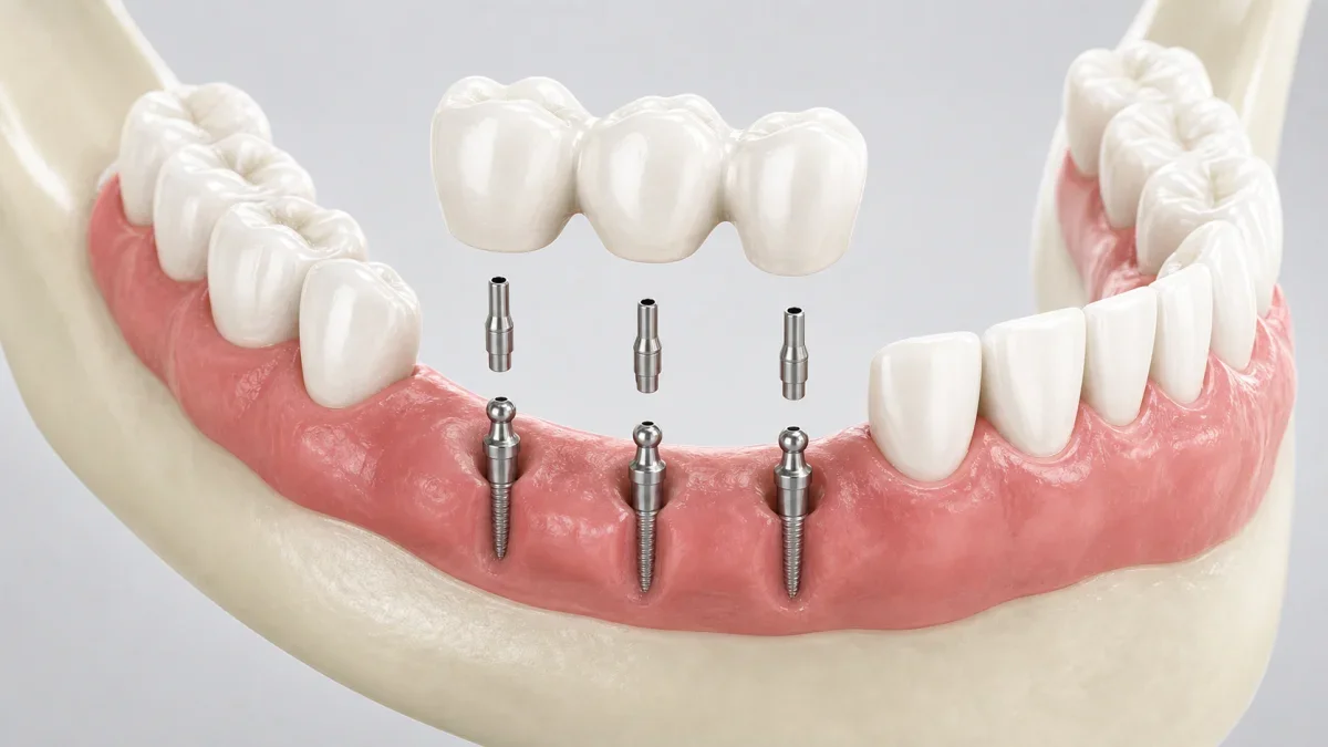 Mini implant sizing illustration