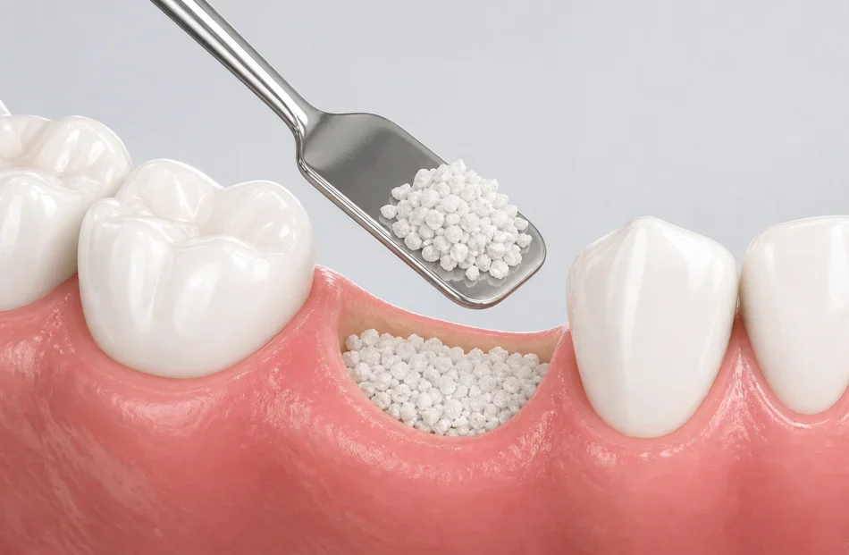 Patient after ridge augmentation